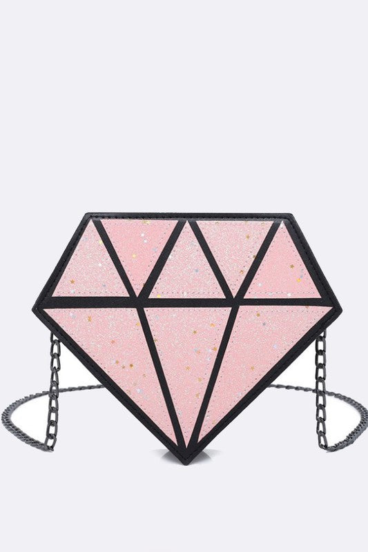 Glitter Diamond Convertible Clutch Bag