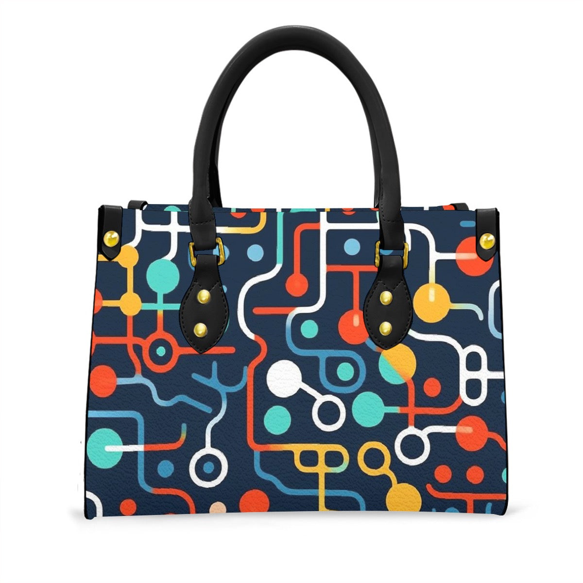 Women's Tote Bag With Black Handle