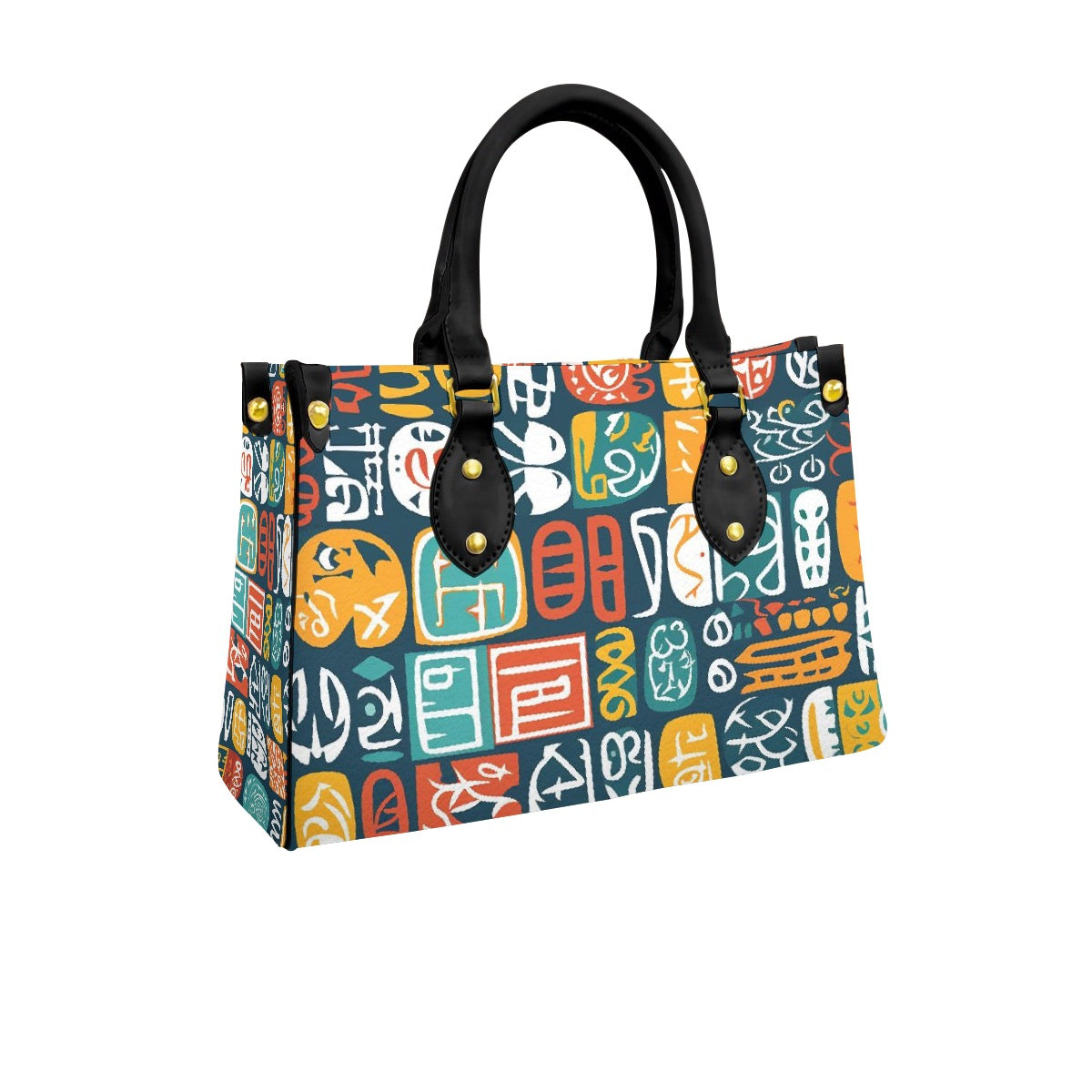 Women's Tote Bag With Black Handle