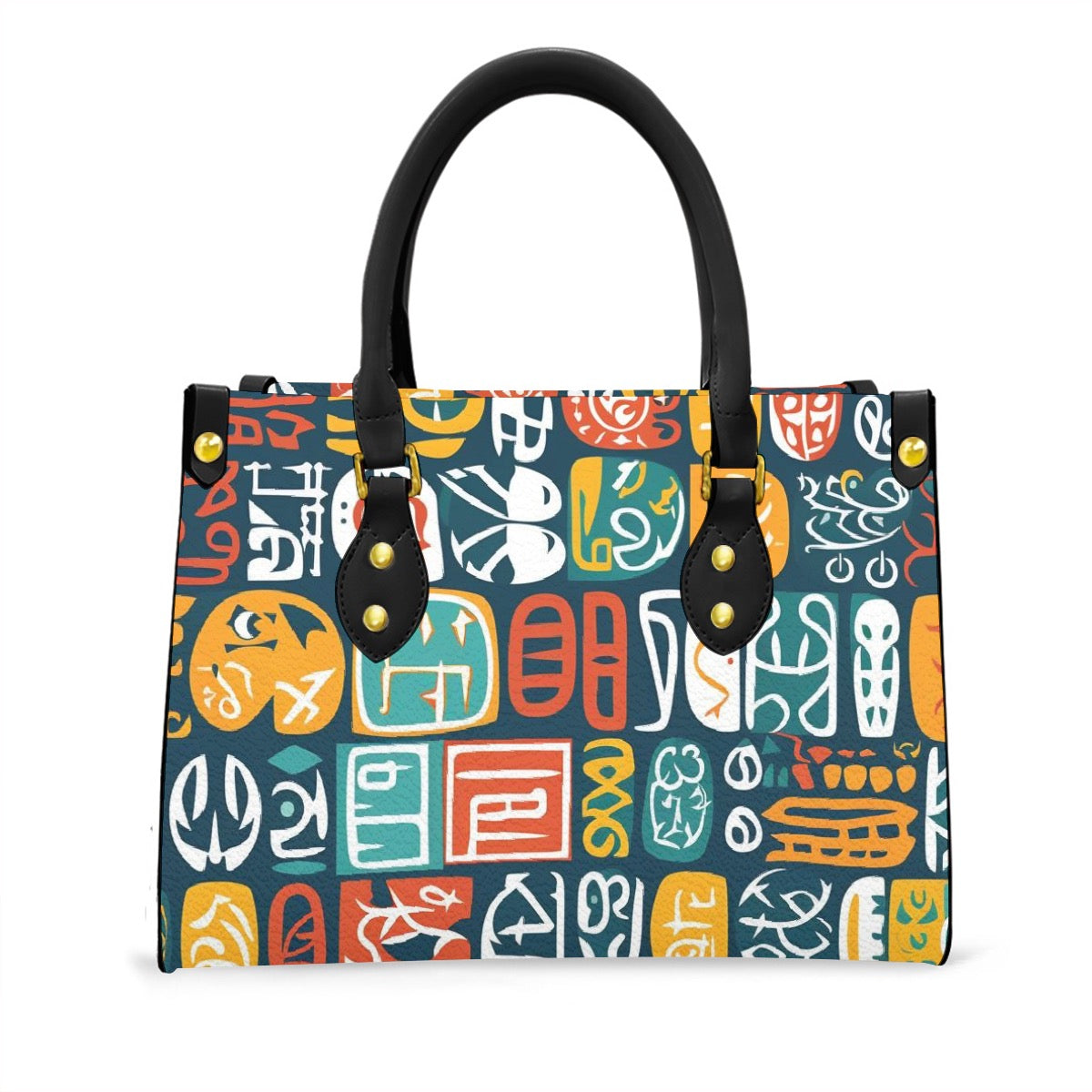 Women's Tote Bag With Black Handle