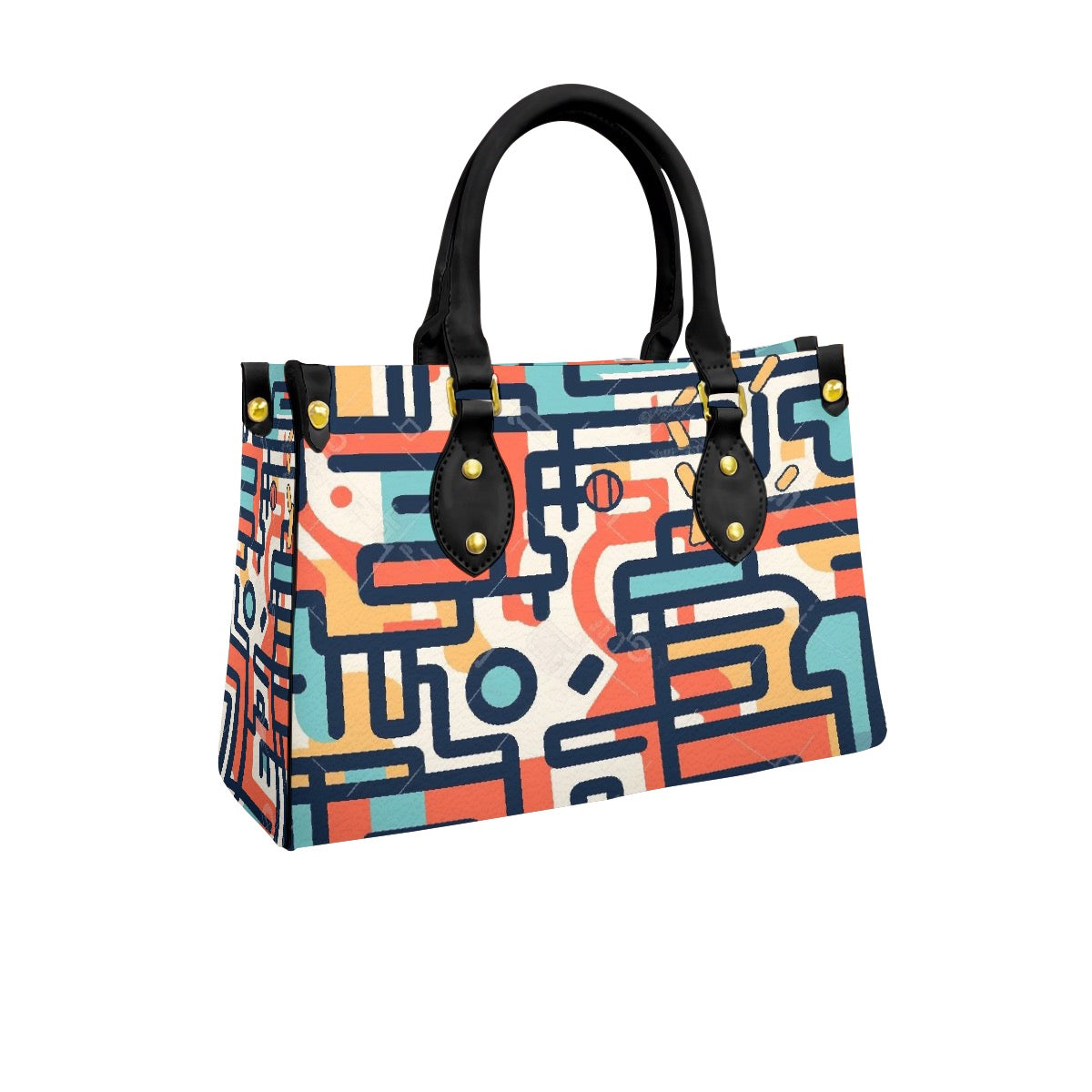 Women's Tote Bag With Black Handle