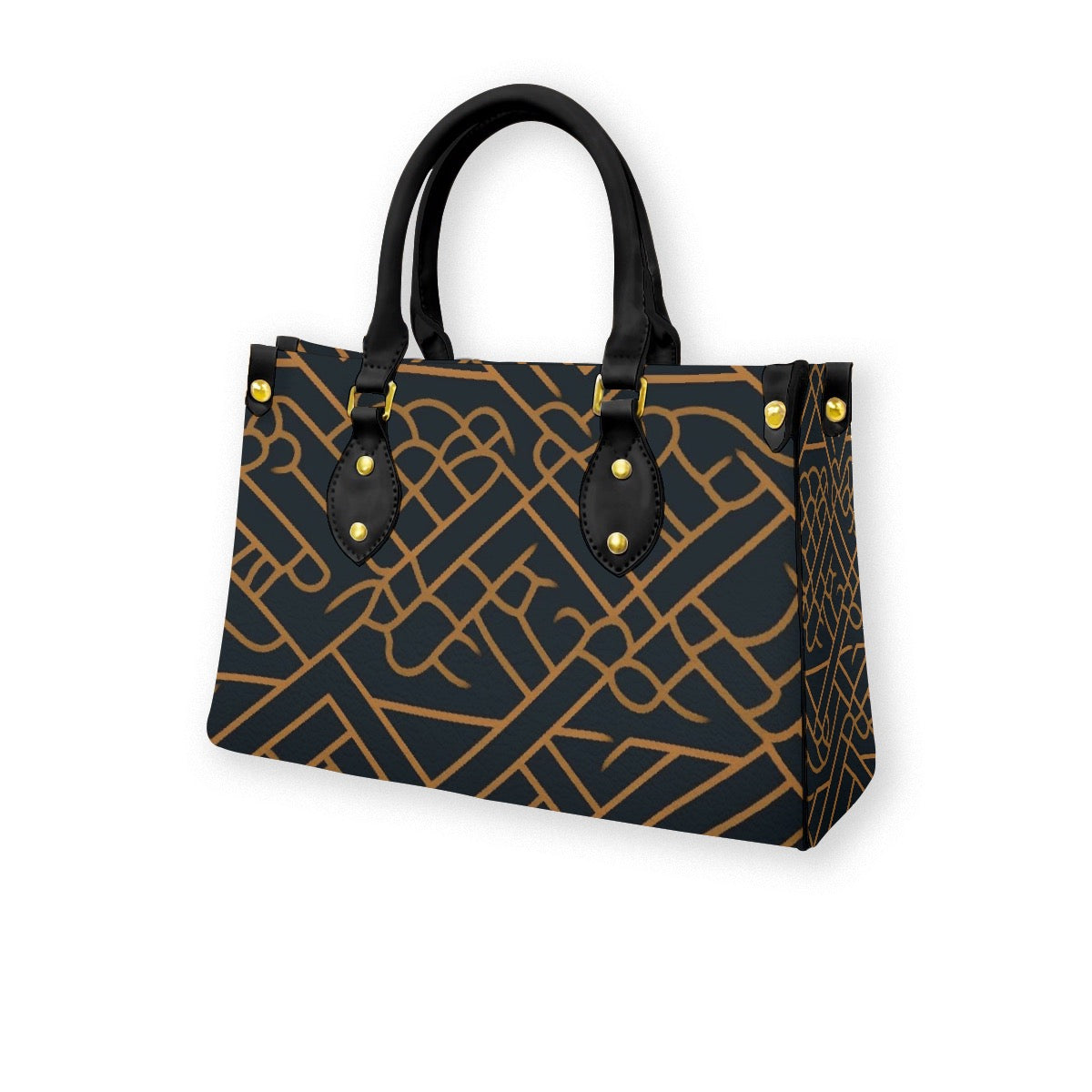 Women's Tote Bag With Black Handle