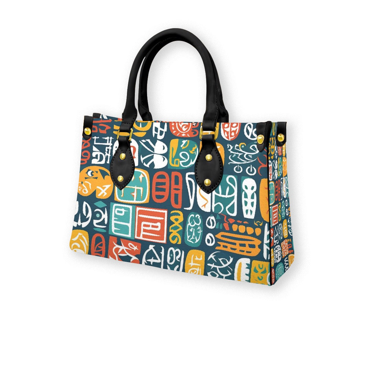 Women's Tote Bag With Black Handle