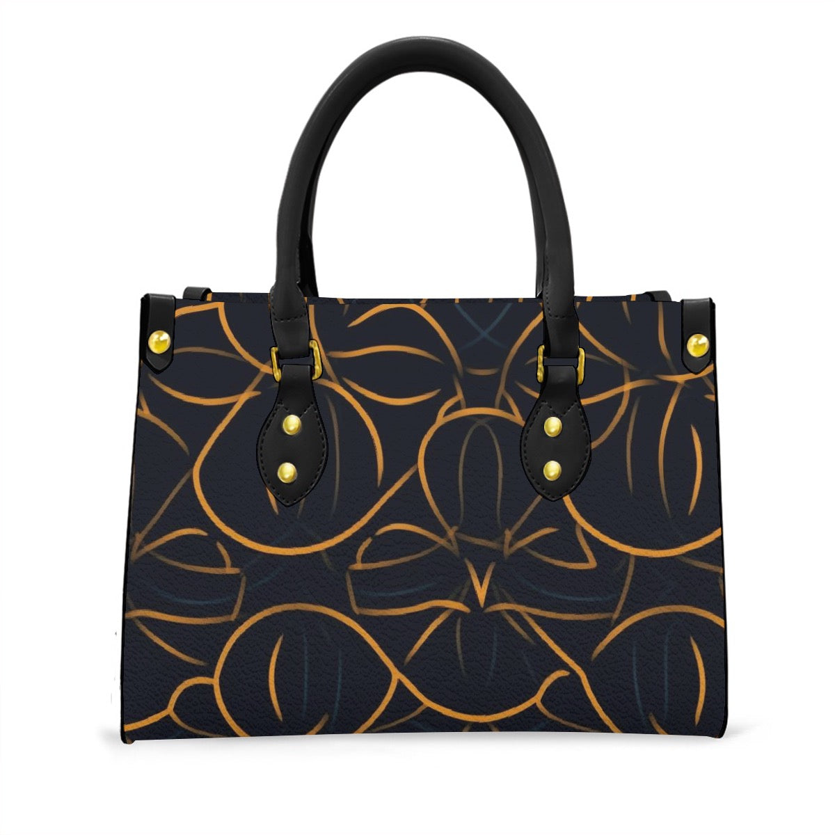 Women's Tote Bag With Black Handle